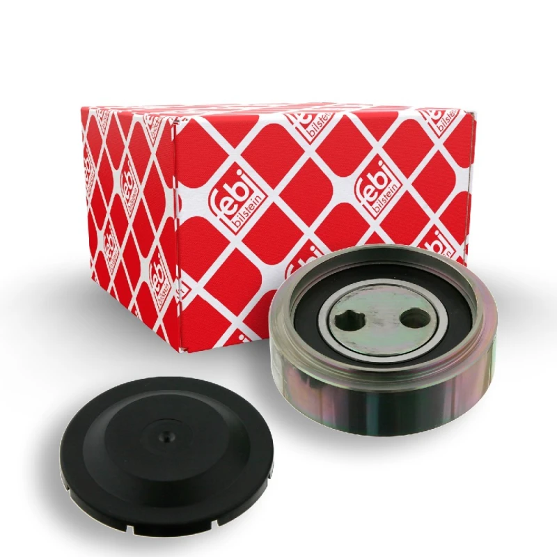 Image of FEBI BILSTEIN 11323 Tensioner Pulley with cap Metal Tensioner Pulley,v-ribbed belt (310)
