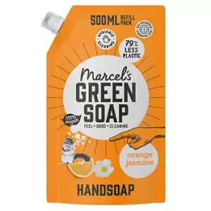 image of Marcel's Green Soap Hand Soap Orange & Jasmine 500ml Refills