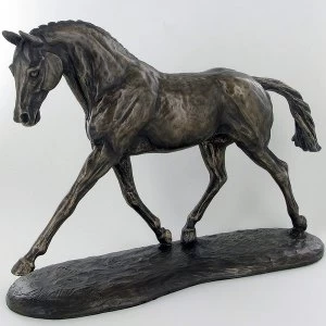 Image of Trotting Warmblood by Harriet Glen Cold Cast Bronze Sculpture 23cm