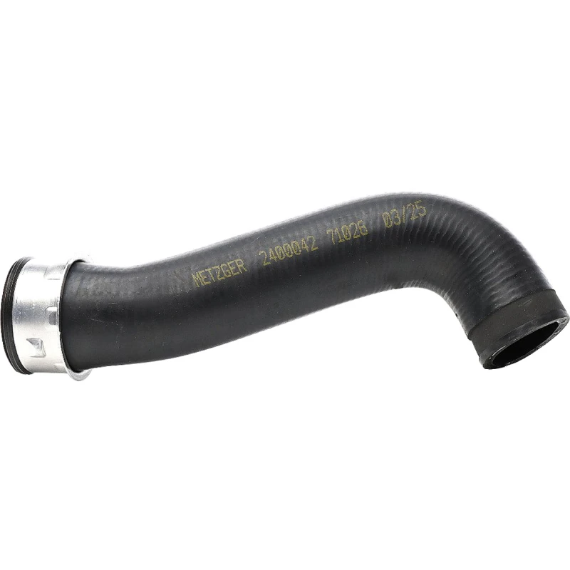 Image of METZGER 2400042 Turbocharger Hose without clamp, with quick coupling, Rubber with fabric lining Rubber with fabric lining Charger Intake Hose (3314)