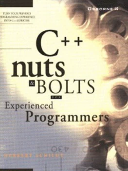 Image of C++ Nuts and Bolts by Herbert Schildt Book