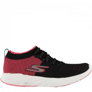 image of Skechers GoRun 6 Ladies Running Shoes - Black/Hot Pink