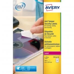 Image of Avery Label Antitamper 63x30mm Pack of 540