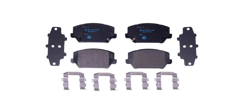 Image of HELLA Brake pad set HELLA 8DB 355 037-701