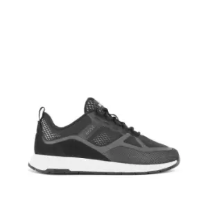 Image of Boss Titanium Mesh Trainers - Black