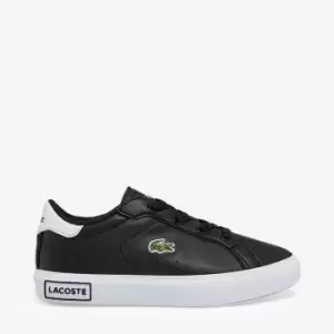 Image of Lacoste Infant Powercourt Trainers - Black - UK 5 Toddler