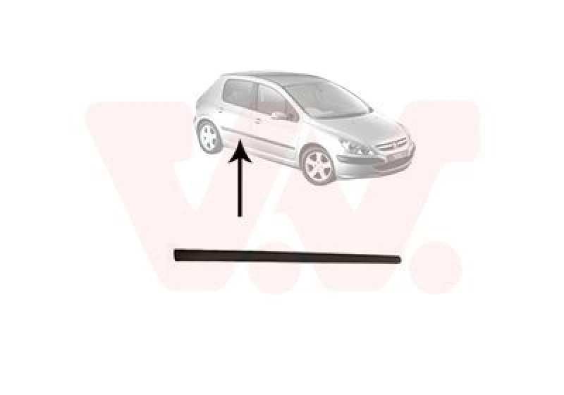 Image of VAN WEZEL Door moulding trim VAN WEZEL 4040406