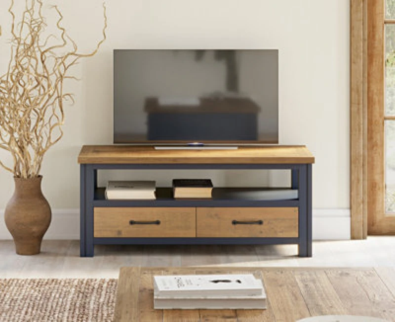 Image of Baumhaus Splash Of Blue - Widescreen Television Cabinet