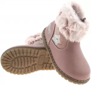 Image of Lelli Kelly Talulla Bow Ankle Boots - Blush Pink, Blush Pink, Size 8.5 Younger