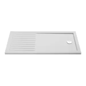 image of Hudson Reed Slip Resistant Rectangular Walk-in Shower Tray 1600 x 800mm - White