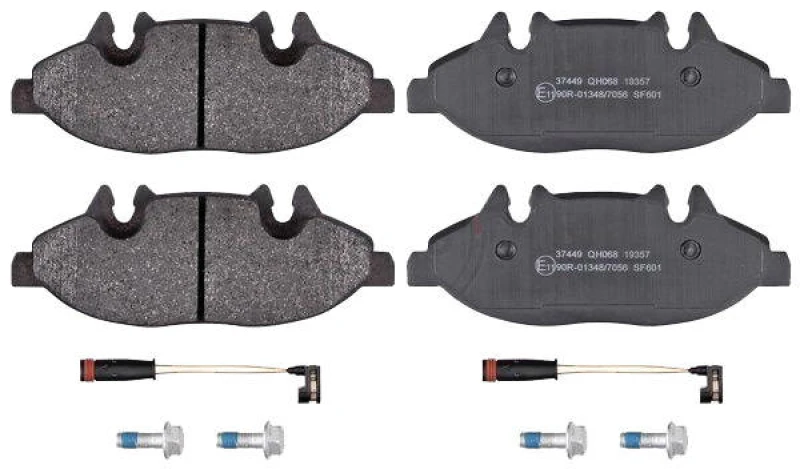Image of A.B.S. 37449 Brake pad set excl. wear warning contact Brake Pad Set,disc brake (402)
