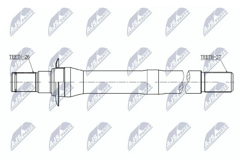 Image of NTY Drive shaft NTY NWP-HY-506