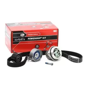 Image of GATES Water Pump + Timing Belt Kit PEUGEOT,CITROEN KP15581XS 1609525980,1643639780,1610793580