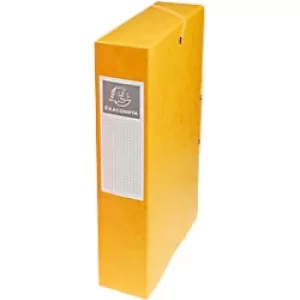Image of Exacompta Elasticated Box File 60mm, A4, Yellow, Pack of 8