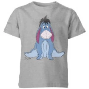 image of Disney Winnie The Pooh Eeyore Classic Kids T-Shirt - Grey - 11-12 Years