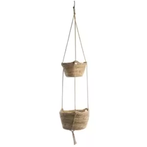 Image of Two Tier Hanging Seagrass Planter M&W