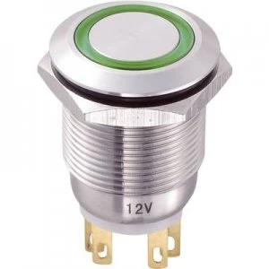 Image of TRU COMPONENTS LAS1 GQ 11EG12V Tamper proof pushbutton 250 V AC 5 A 1 x OffOn IP65 momentary