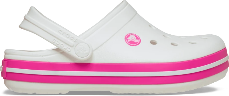 Image of Crocs Kids Crocband Clogs White / Pink Crush C12