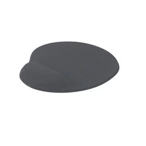Image of Mouse Mat Ergonomic Non Slip with Gel Wrist Rest Charcoal