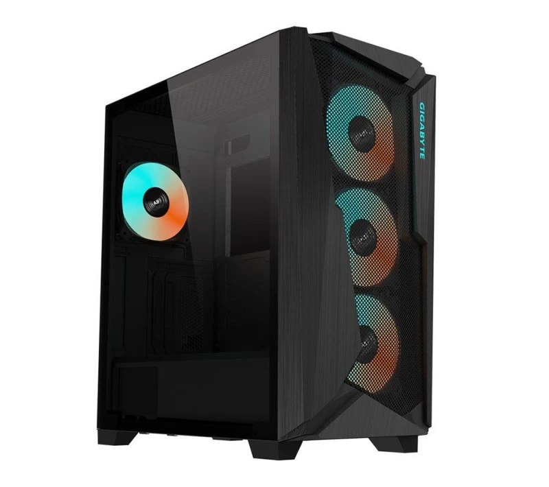 Image of Gigabyte C301 GLASS V2 Mid Tower Gaming Case - Black