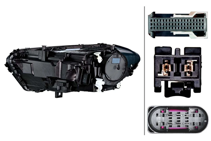 Image of HELLA Headlight HELLA 1EX 015 390-521