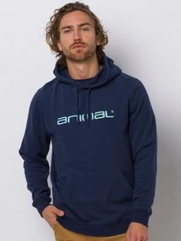 Image of Animal Driver Overhead Hoodie - Indigo Blue, Indigo Blue, Size XS, Men