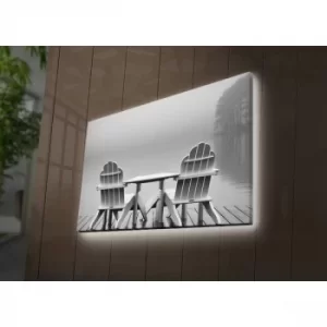Image of 4570DACT-68 Multicolor Decorative LED Lighted Canvas Painting