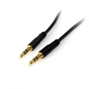 image of StarTech.com 15ft Slim 3.5mm Stereo Audio Cable - M/M