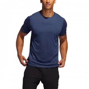 Image of adidas Mens Freelift Sport X Heather T-Shirt - Navymarl/Wht