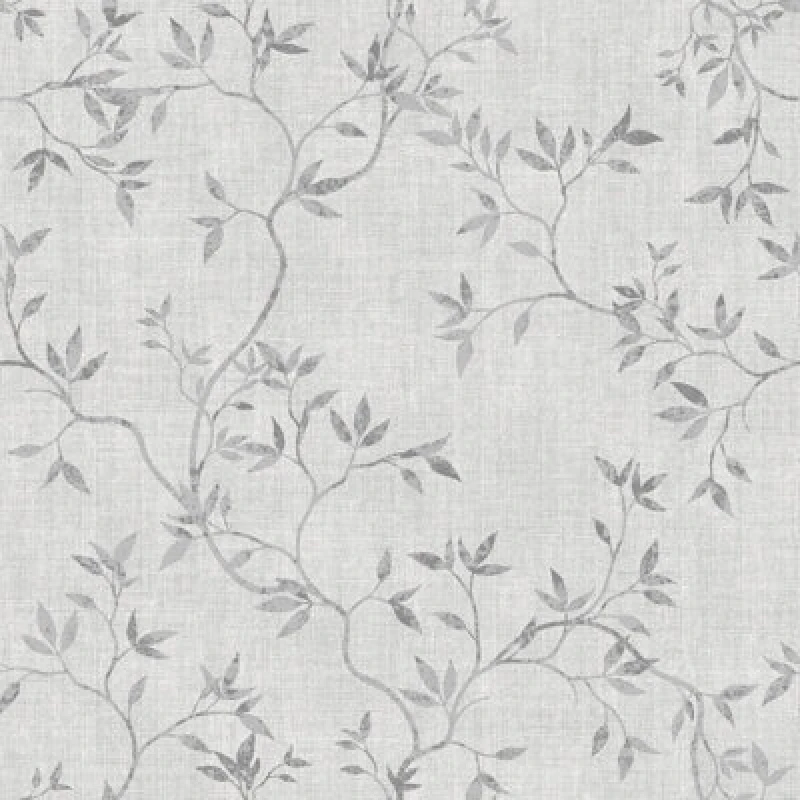 Image of Darcy James Collection Japandi Leaf Wallpaper Grey Muriva 173571