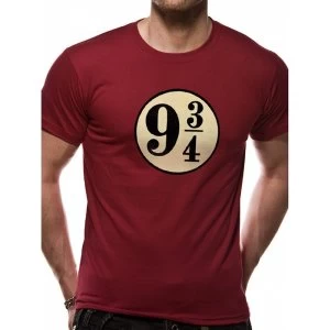 Image of Harry Potter - Platform 9 3/4s Mens Large T-Shirt - Red
