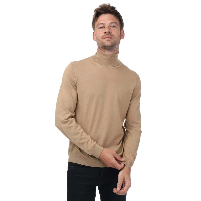 Image of Boss Slim Fit Rollneck Sweater Black male 3XL