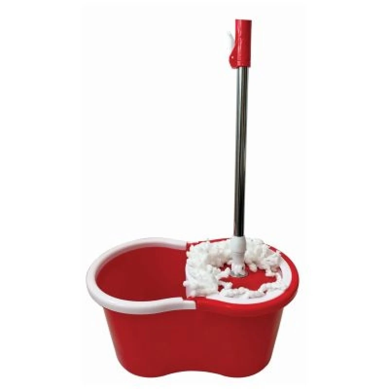 Image of Ashley 2 Mop Heads With Spinning Mop - Red BB-WM200