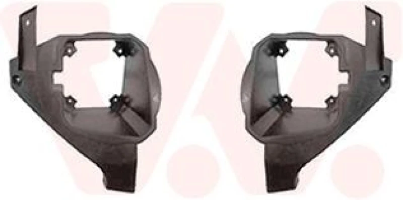 Image of VAN WEZEL Holder, fog light VAN WEZEL 0904598