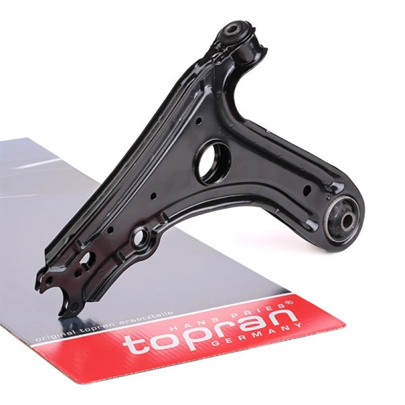 Image of TOPRAN 102 771 Suspension arm Control Arm, Sheet Steel, Front Axle Right, without ball joint, with rubber-metal mounts Sheet Steel Track Control Arm (