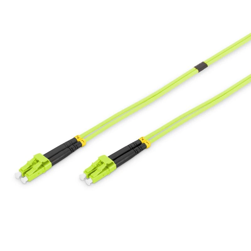 Image of FDL 10M OM5 50/125 LC-LC FIBRE OPTIC CABLE - LIME GREEN