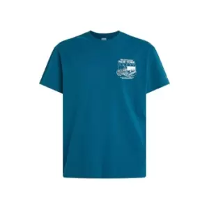 Image of Tommy Jeans Tjm Ny Finest Food Tee - Blue
