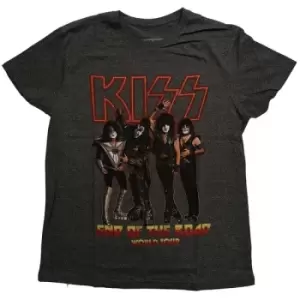 Image of KISS - End of the Road Tour Unisex XX-Large T-Shirt - Grey, Black