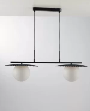 Image of Chaplin Globe Bar Ceiling Pendant, Black, E27