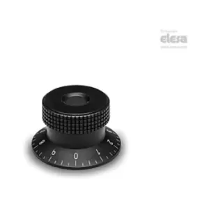 Image of ELESA Knurled control knob-MBR.30 B-6+FGSP-C3 Grey