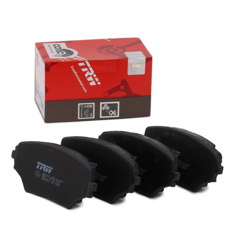 Image of TRW GDB3251 Brake pad set not prepared for wear warning indicator Brake Pad Set,disc brake (402)