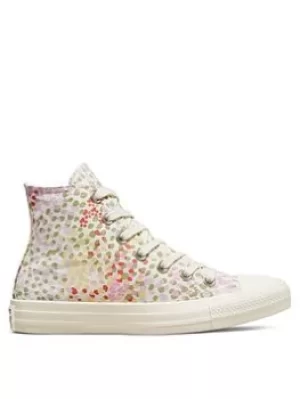 Converse Chuck Taylor All Star Move Hi, White/Multi, Size 8, Women