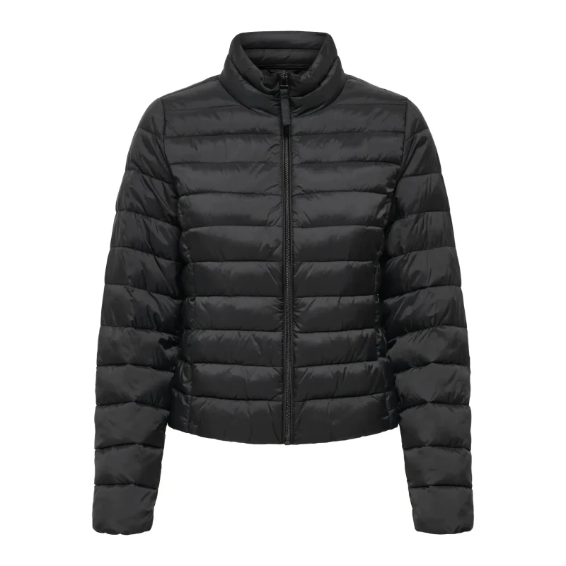 Image of Only Short Padded Jacket with High Neck Black Women M