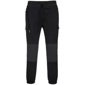 Image of Portwest Adults Unisex KX3 Flexi Trousers (L) (Black) - Black