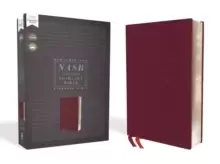 Image of NASB, Thinline Bible, Bonded Leather, Burgundy, Red Letter, 1995 Text, Comfort Print