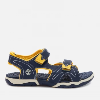 Image of Timberland Kids Adventure Seeker 2 Strap Sandals - Navy/Yellow - UK 1.5 Kids