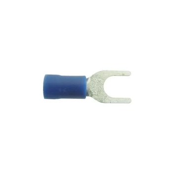 image of WOT-NOTS Wiring Connectors - Blue - Fork - 5mm - Pack of 4 - PWN302