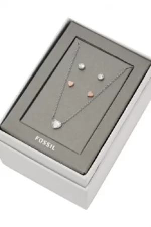 Image of Fossil Jewellery Bracelet Earrings Giftset JEWEL JGFTSET1048