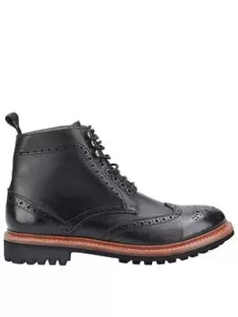 Image of Cotswold Rissington Commando Goodyear Welt Boot Male Black UK Size 7