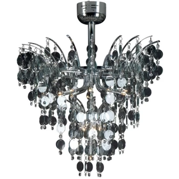 Image of Dream 16 Light Glass & Crystal Ceiling Light Chrome